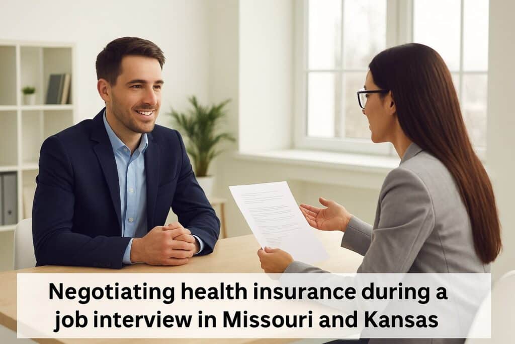 Average family premiums and negotiating health insurance benefits in Missouri and Kansas.
