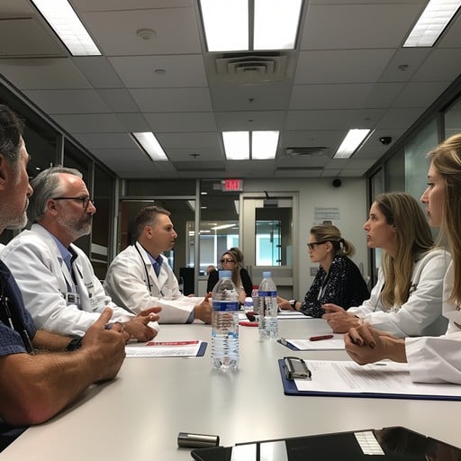 Human Insight Drives Team Loyalty – diverse healthcare leaders meeting in conference room